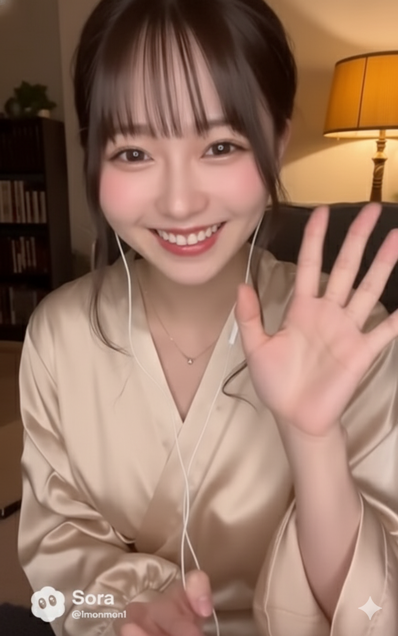 KANADEでライブ配信中の女性
