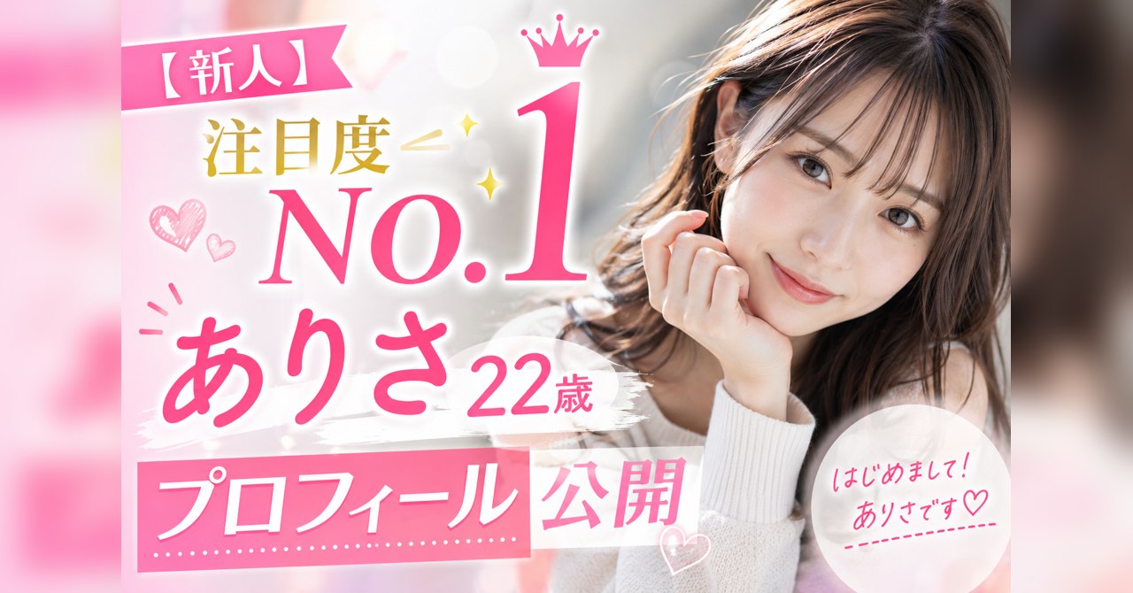ビデオ通話KANADEアプリのコラム記事サムネイル「【新人】注目度No.1・ありさ22歳のプロフィール公開」