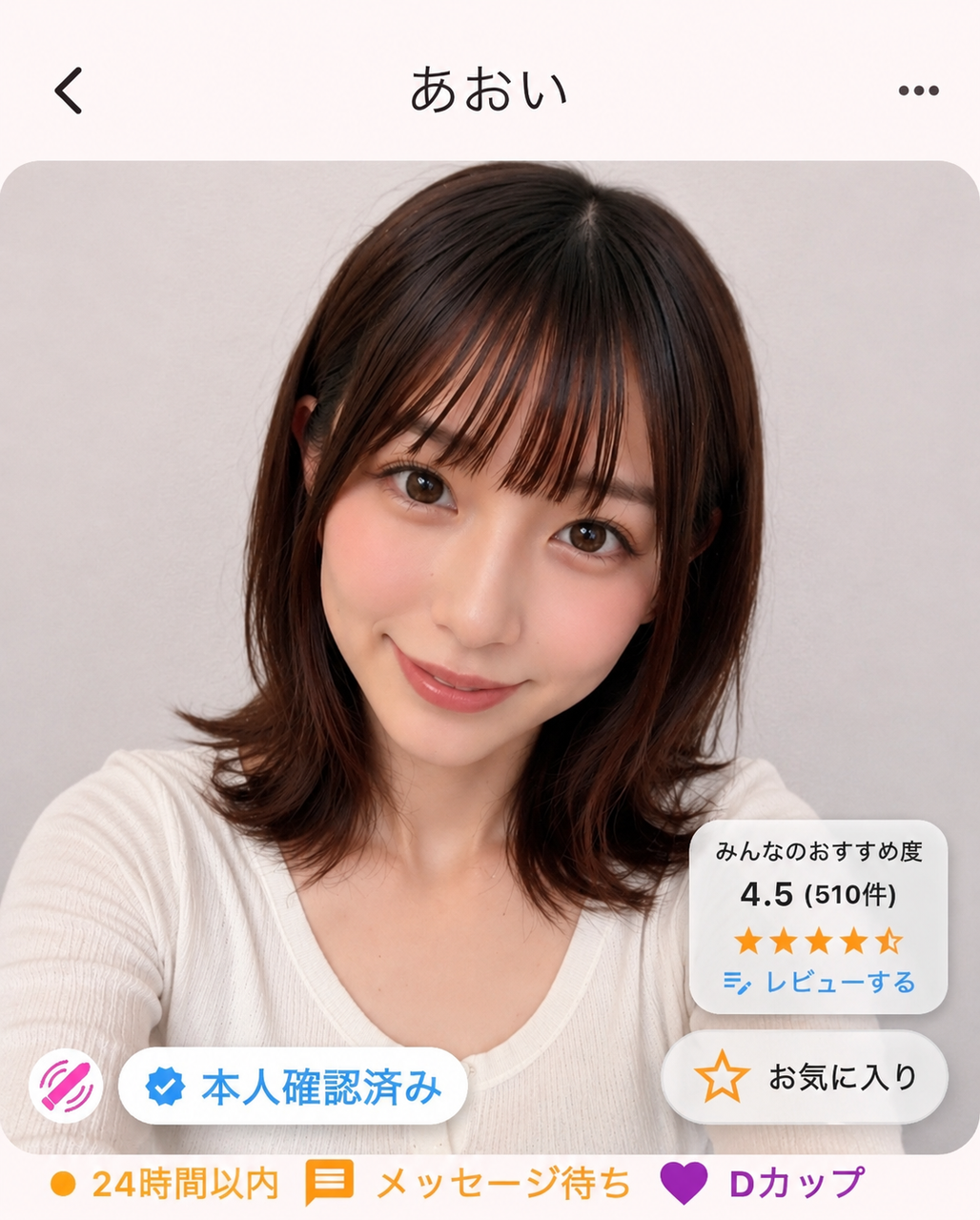 プロフィールに表示されたLovense対応マークの例